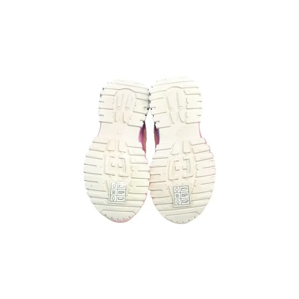 FabKids Pink Ombre Glitter Sneakers Size 10